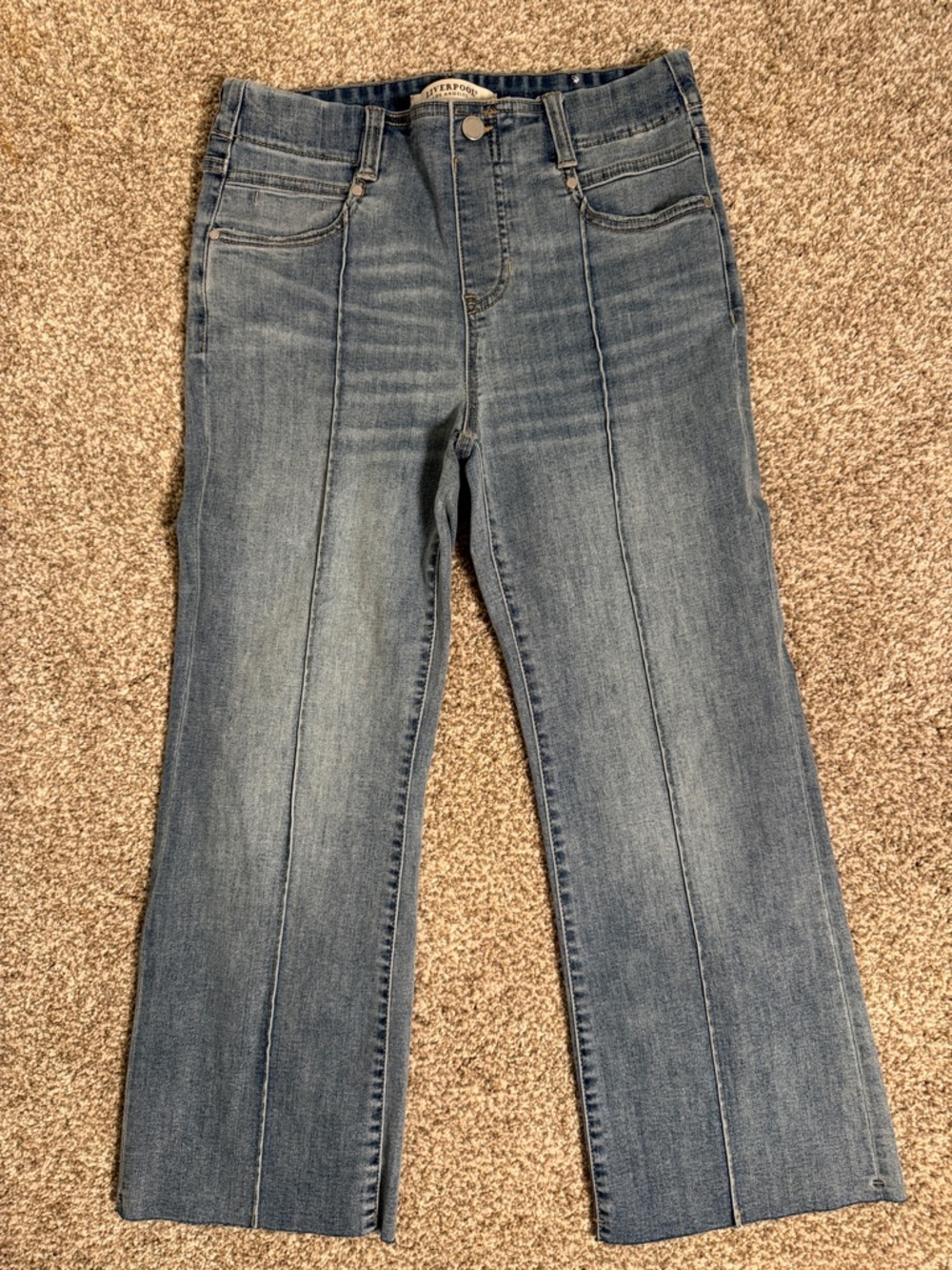 Liverpool Jeans Company Medium Blue Flare Jeans with Center Seams
